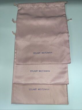 Stuart Weitzman Light Pink Drawstring Dustbag Bundle #3